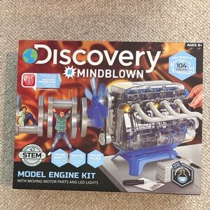 Discovery Model Engine Kit - Blue, Silver & Clear